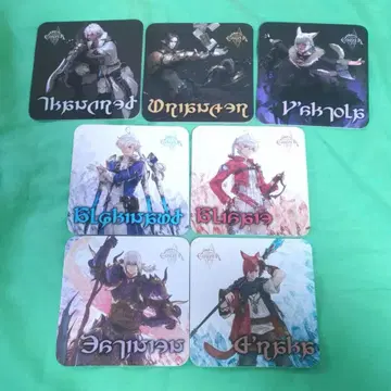 FF14 에오카페 코스터 7종 세트 에오르제아 카페