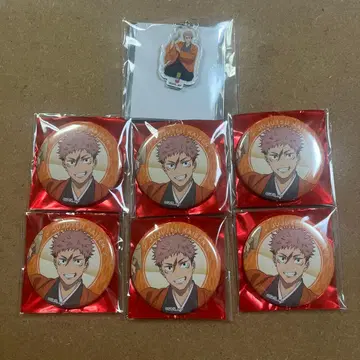 주술회전 KITTE 아크릴 참 캔뱃지 이타도리 유우지