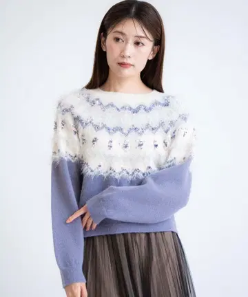 노엘라 노르딕 무늬 니트