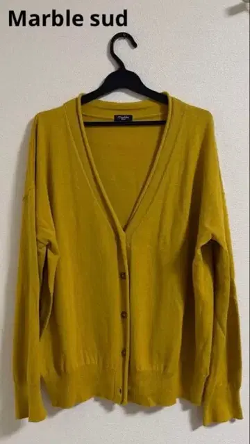 [새상품급] Marble SUD 머스타드 가디건 긴팔