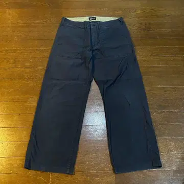 ALPHA 베이커 팬츠 다크 블루