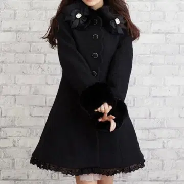 LIZLISA 아우터 코트 블랙 지뢰 양산