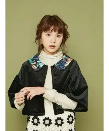 메리제니 숏 퀼팅 자켓