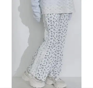 메리제니 flower 서멀 사이드 라인 팬츠