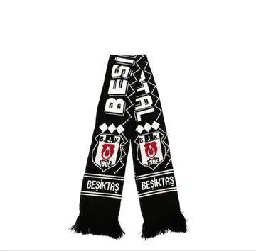 90s Y2K 축구 머플러 베식타스 터키 풋볼