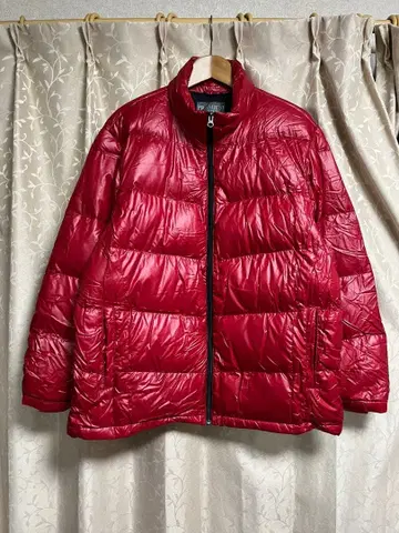 미사용! 프리미엄 다운 레드 다운 자켓 3L 주머니 포함