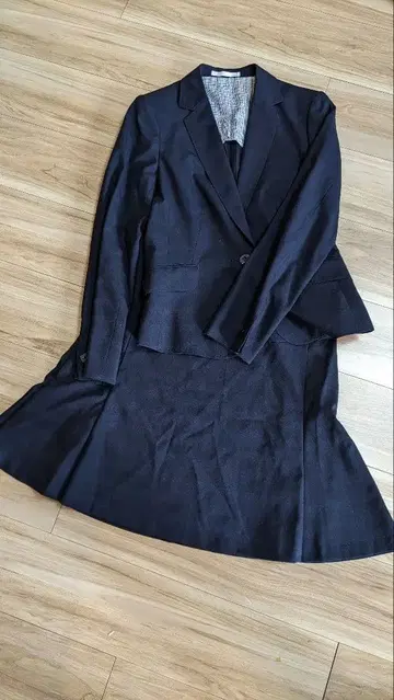 LES MUES 수트 포멀 스커트 11호 실크 혼방 체크