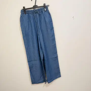 코엔 라이트 데님 이지 와이드 팬츠