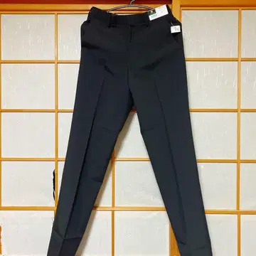 TOMBOW 폴리에스테르 슬랙스 73 블랙