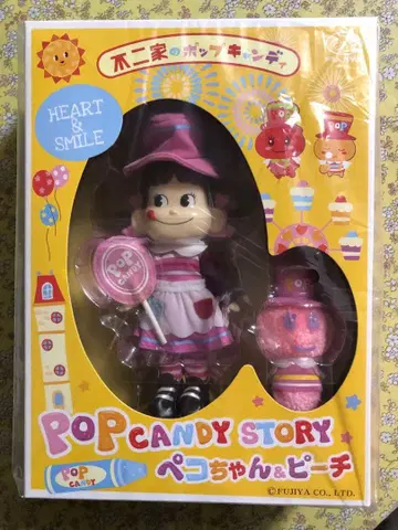 후지야 인형 페코짱 팝캔디 55주년 기념 인형 & 피치 166