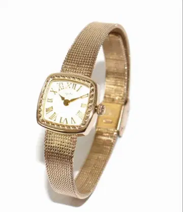 [새상품급 희귀] agete 아가트 스퀘어 페이스 메쉬 손목시계