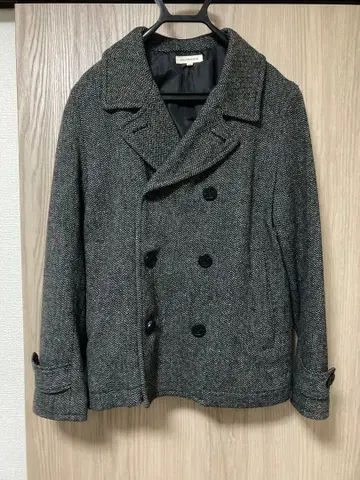 울 혼방 헤링본 피코트 어반 리서치 38 사이즈