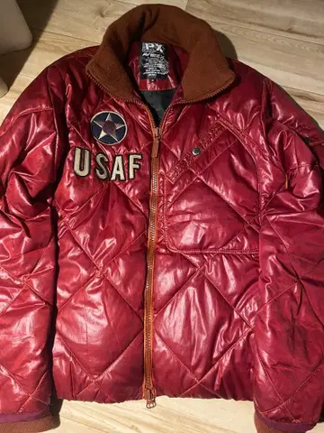 AVIREX USAF 다운 자켓 M 사이즈 레드