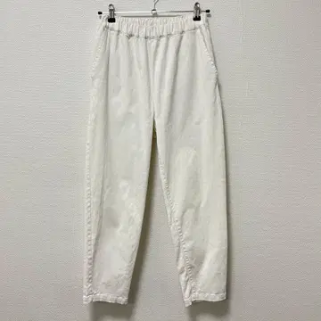 카구레 코튼 스트레치 이지 팬츠 화이트