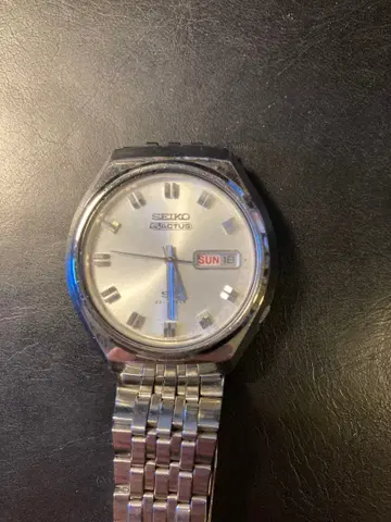 세이코 액터스 5 자동 와인딩 시계 실버