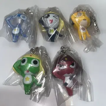 개구리 중사 케로로 마스코트&구미로다! 키링 준완성 미개봉 새상품