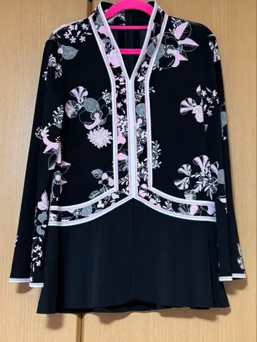 LEONARD 플라워 프린트 긴팔 튜닉 40