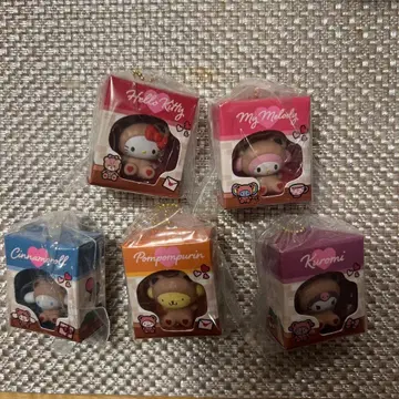 산리오 캐릭터즈 미니어처 패키지 컬렉션 전 5종 컴플리트 세트