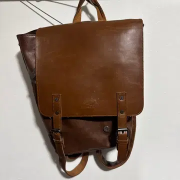 백팩 가죽 브라운