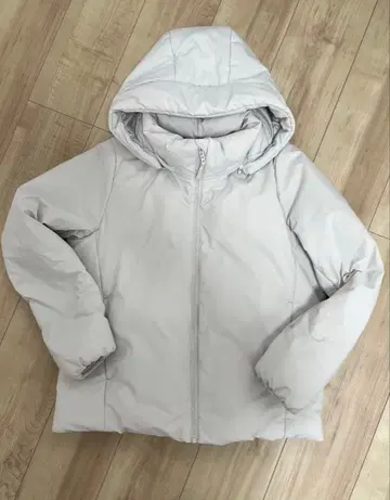 [ UNIQLO ] 하이브리드 다운 후드티 라이트 그레이