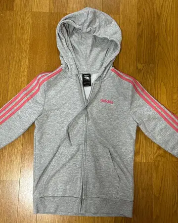 adidas 후드 부착 후드티 그레이