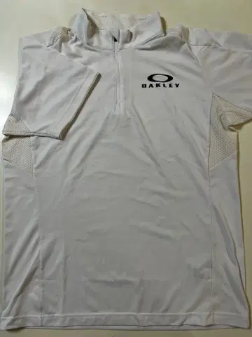 OAKLEY 하프 지퍼 셔츠 화이트 2XL