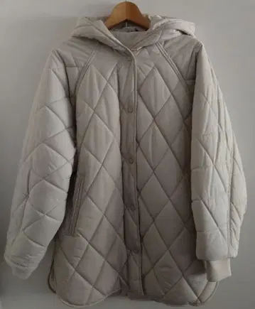 [미사용 보관품] ZARA/퀼팅 충전솜 후드 코트