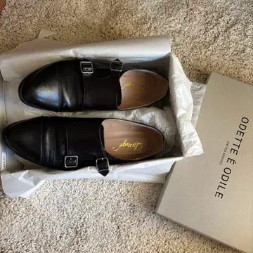 오데트 에 오딜 블랙 더블 몽크 신발 22.5cm