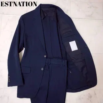 최근 새상품급 에스트네이션 수트 셋업 네이비 M