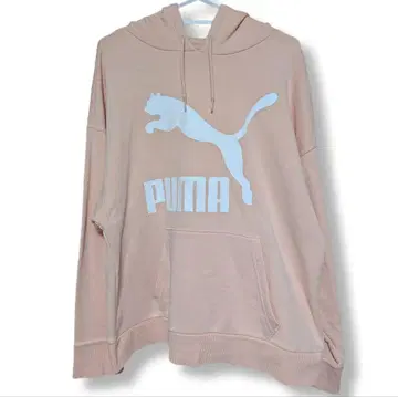[ 새상품급 ] PUMA 핑크 후드 부착 후드티