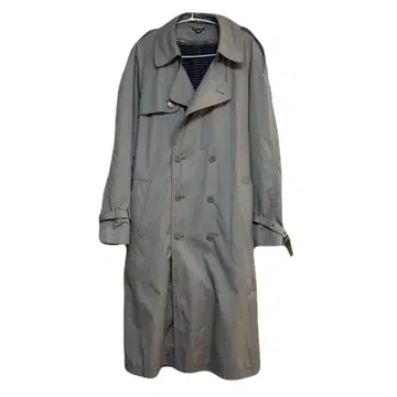 그레이 트렌치코트 안감 체크