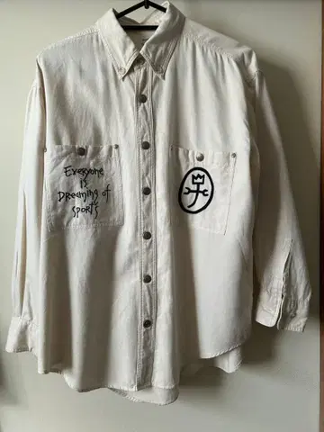 까스텔바작 자수 긴팔 셔츠