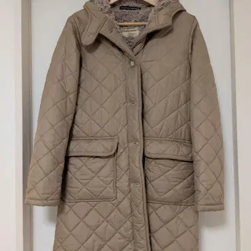 트래디셔널 웨더웨어 퀼팅 롱 코트