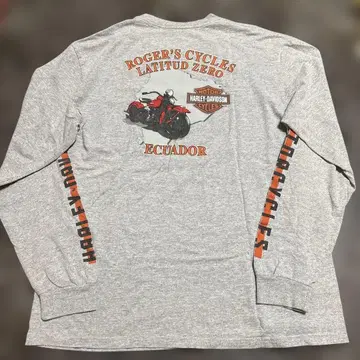 Harley-Davidson 롱 슬리브 T셔츠 그레이