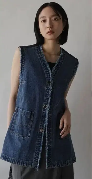 미사용 EimeeLaw 데님 베스트