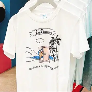 [ 미개봉 새상품 ] OKINAWA POP 도라에몽 T셔츠 L