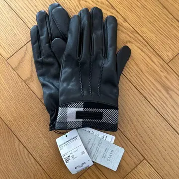 BLACK LABEL 가죽 장갑 L 사이즈 체크 무늬