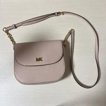 MK 핑크 가죽 숄더백