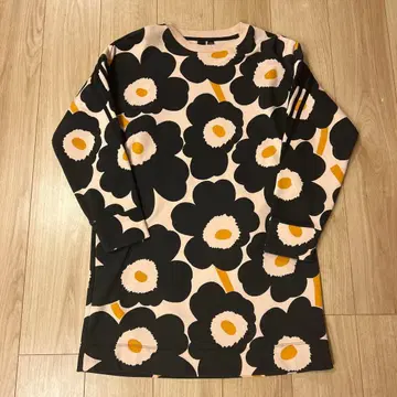 마리메꼬 아디다스 긴팔 무릎 기장 원피스