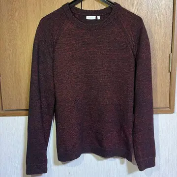 캘빈클라인 다크 레드 니트