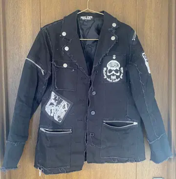 Sexpot Revenge 자켓 블랙 해골 펑크 세크포