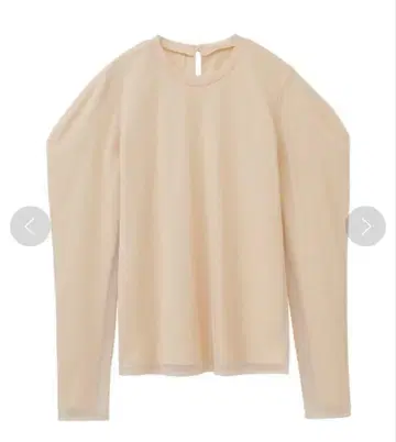 새상품급 CLANE MESH LAYERED COMPACT TOPS 베이지