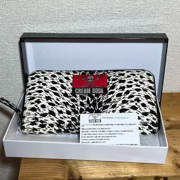 핑크 드래곤 크림 소다 레오파드 장지갑