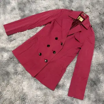 [노블] (S) 트렌치코트 더블 브레스트 에폴렛 프레임워크