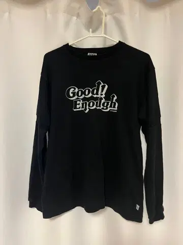 GOODENOUGH 굿이너프 롱티 블랙 로고