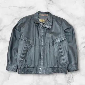 80s 90s 빈티지 빈티지 돈피 가죽 자켓 짧은 기장 블랙