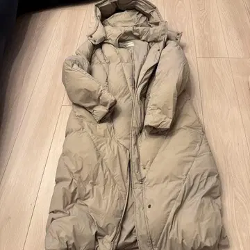 GIANNI LO GIUDICE 베이지 롱 다운 자켓 40