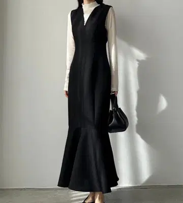 Louere 슬리브리스 원피스