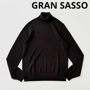 GRAN SASSO 그랑사쏘 울 8게이지 터틀넥 니트