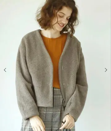 르쿠르블랑 노카라 보아 블루종 모카 정가 17500엔